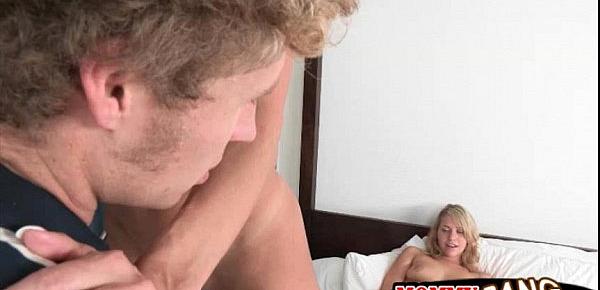  Mia Malkova and Brandi Love share a cock in the bedroom